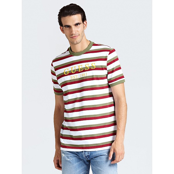 guess camiseta rayas