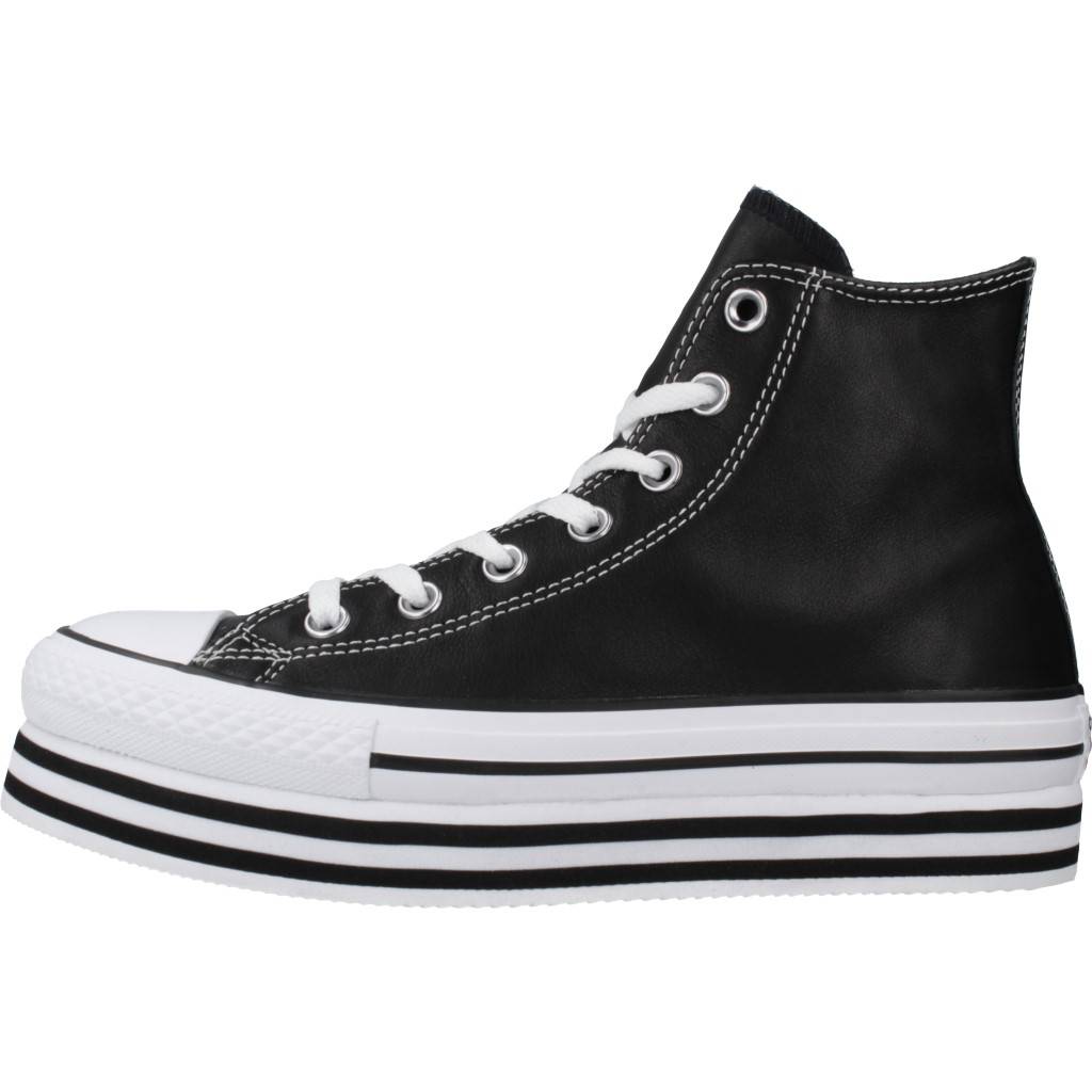 converse bota plataforma piel