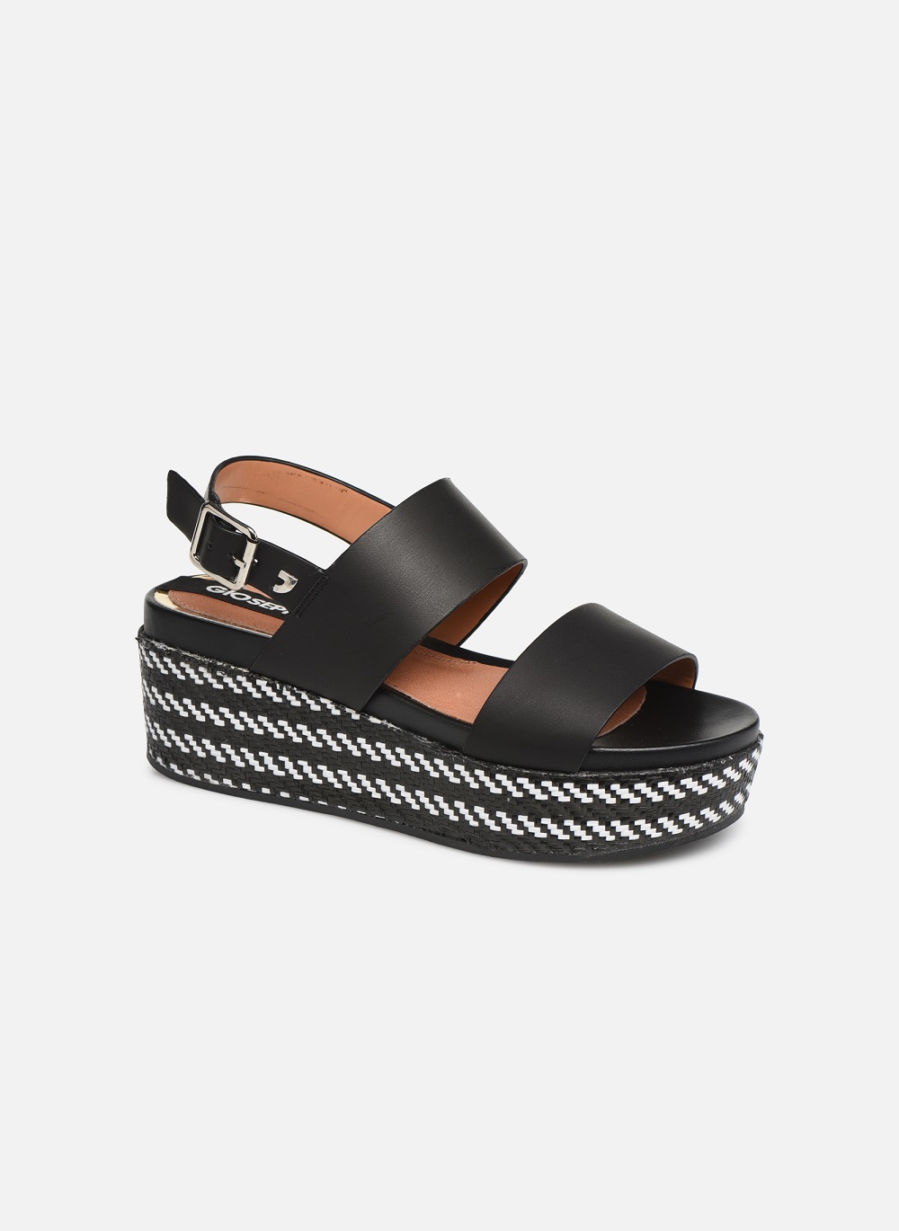 SANDALIA PLATAFORMA GIOSEPPO SERRES NEGRO | Mayka Moda tienda online