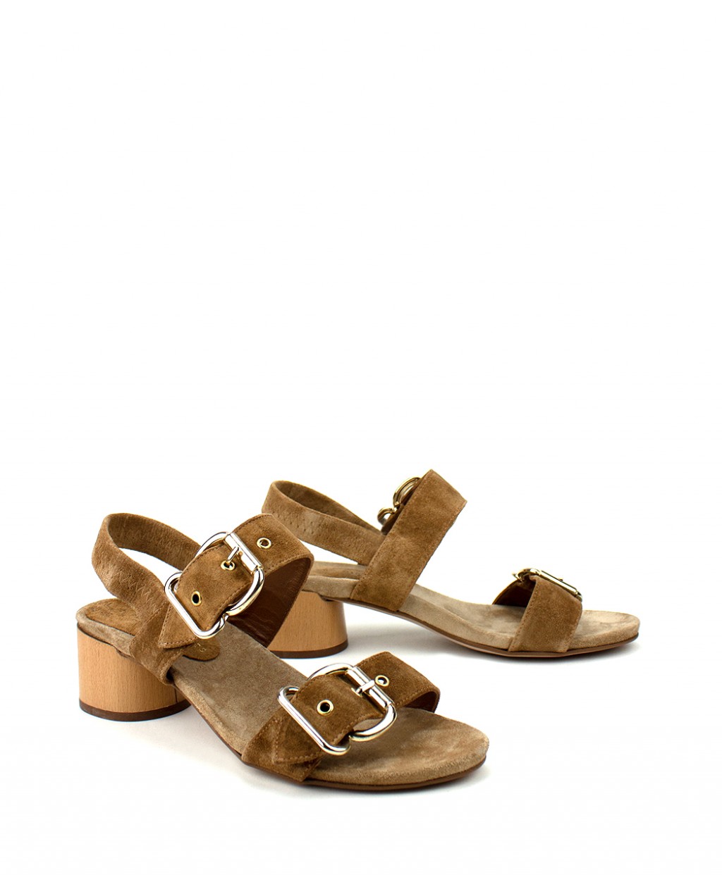 SANDALIA TACON PEDRO MIRALLES CUERO | Mayka Moda tienda online