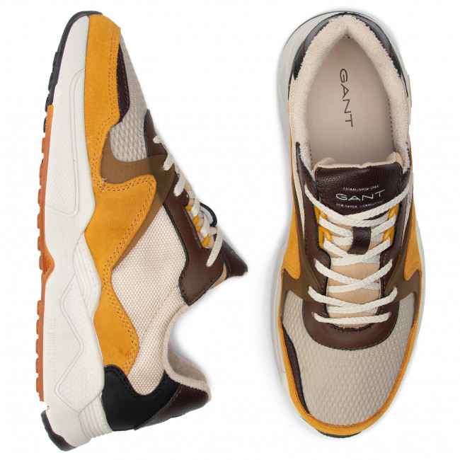 ZAPATILLA GANT PORTLAND MARRON-AMARILLO | Mayka Moda tienda online