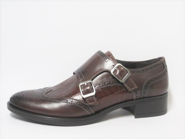 ZAPATO HEBILLAS LUIS GONZALO MARRON