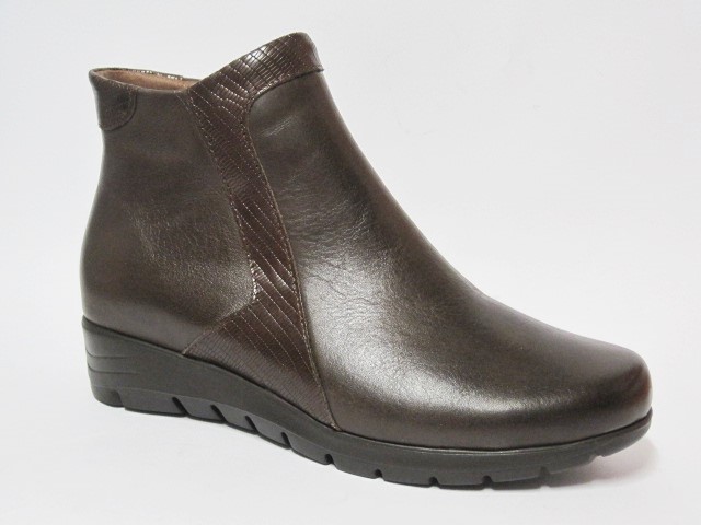 BOTÍN PITILLOS MARRON | Mayka Moda tienda online