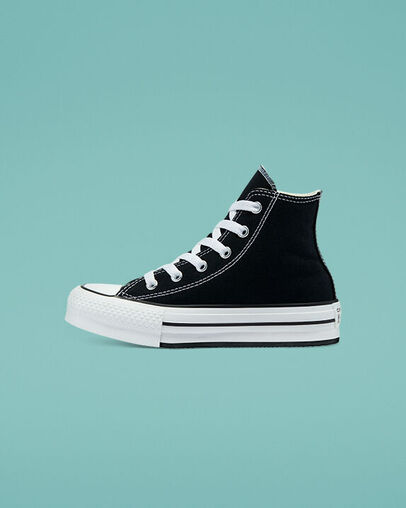 BOTIN PLATAFORMA CONVERSE NEGRO | Mayka Moda tienda online