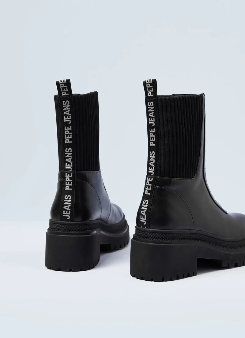 BOTIN PEPE JEANS ROCK NEGRO | Mayka Moda