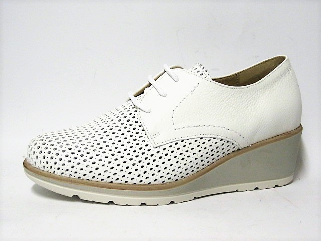 ZAPATO CORDON CUÑA D´CHICAS BLANCO