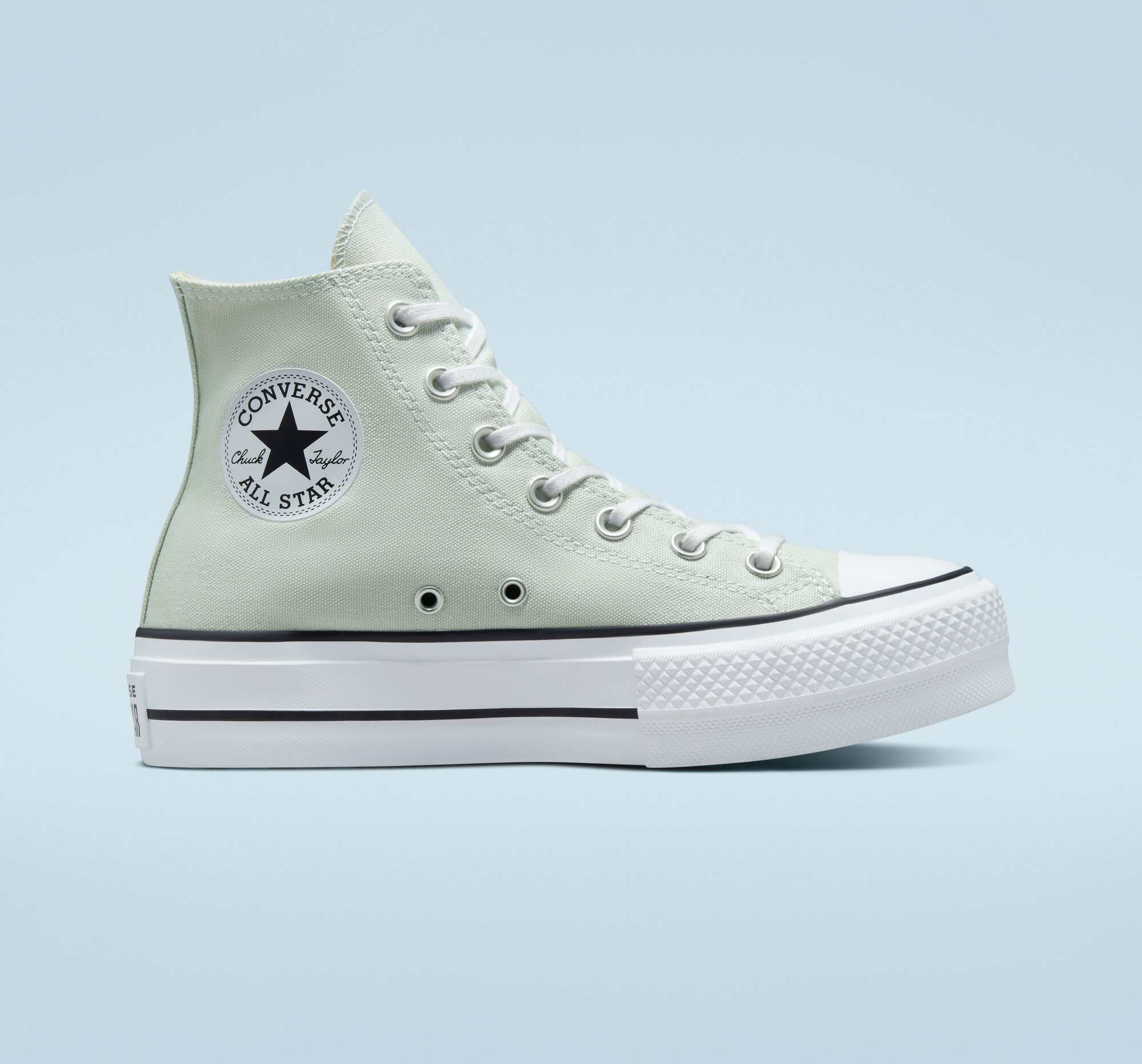 BOTIN PLATAFORMA CONVERSE VERDE AGUA