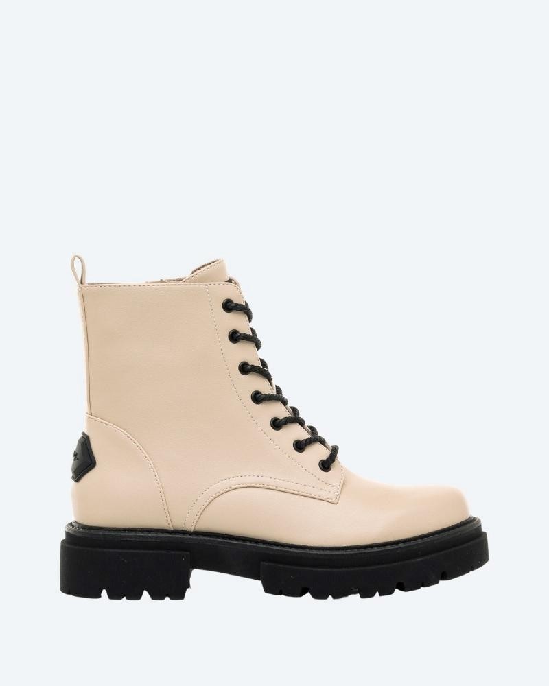 BOTA MILITAR MUSTANG CREMA