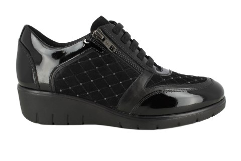ZAPATO CORDON ELÁSTICOS DOCTOR CUTILLAS NEGRO