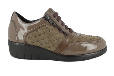 ZAPATO CORDON ELÁSTICOS DOCTOR CUTILLAS TAUPE