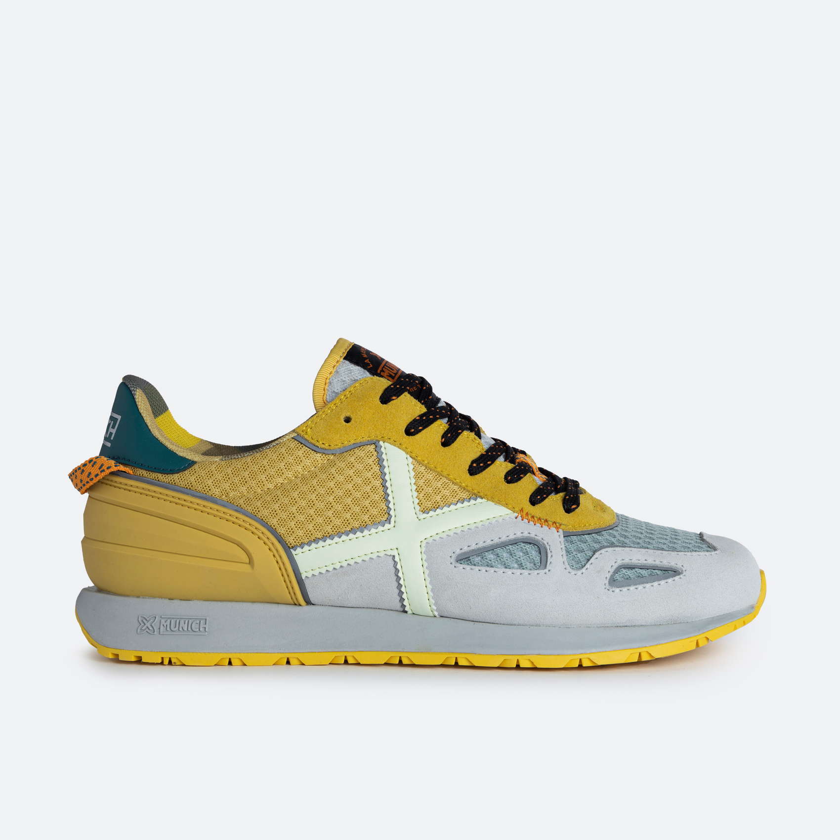 ZAPATILLA DEPORTIVA MUNICH GRIS/AMARILLO