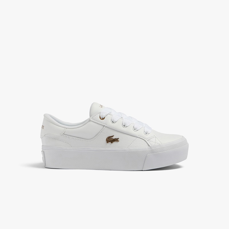 DEPORTIVO ZIANE PLATAFORMA LACOSTE BLANCO