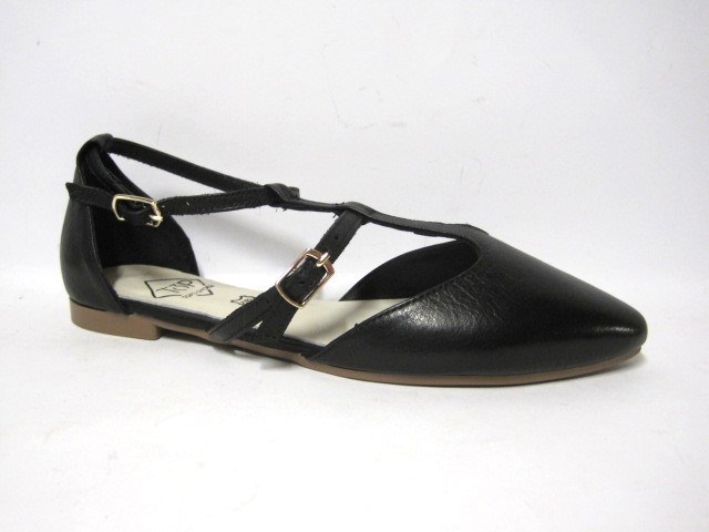 ZAPATO ABIERTURAS LATERALES TOP 3 NEGRO