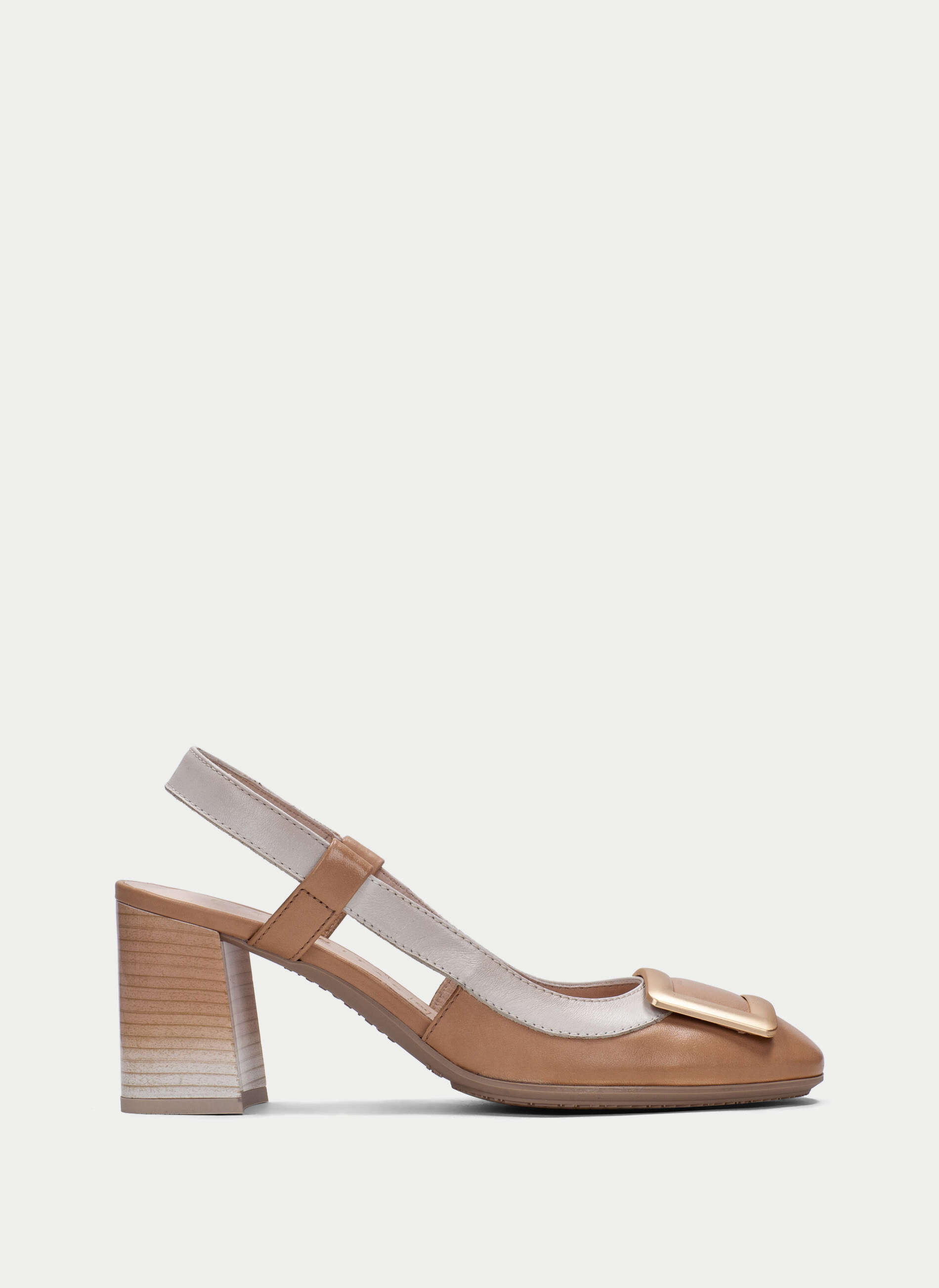 ZAPATO DESTALONADO TACON HISPANITAS CAMEL