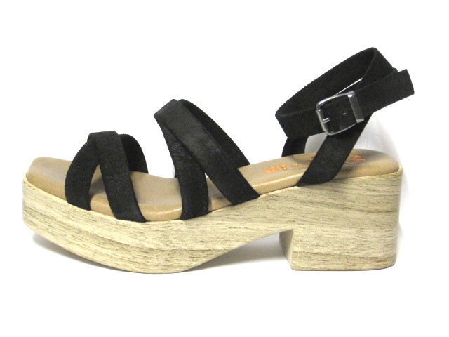 SANADILA PLATAFORMA PORRONET NEGRO
