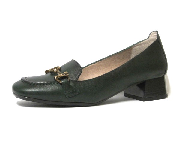 ZAPATO TACON BAJO  HISPANITAS VERDE