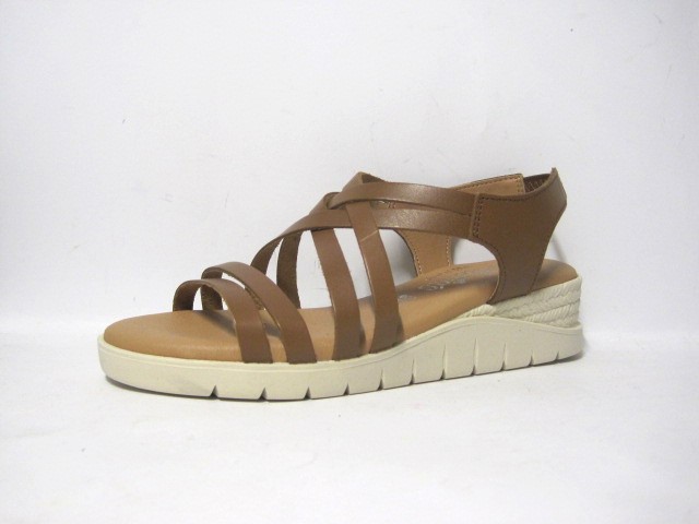 SANDALIA TIRAS VALERIA´S TAUPE CUERO