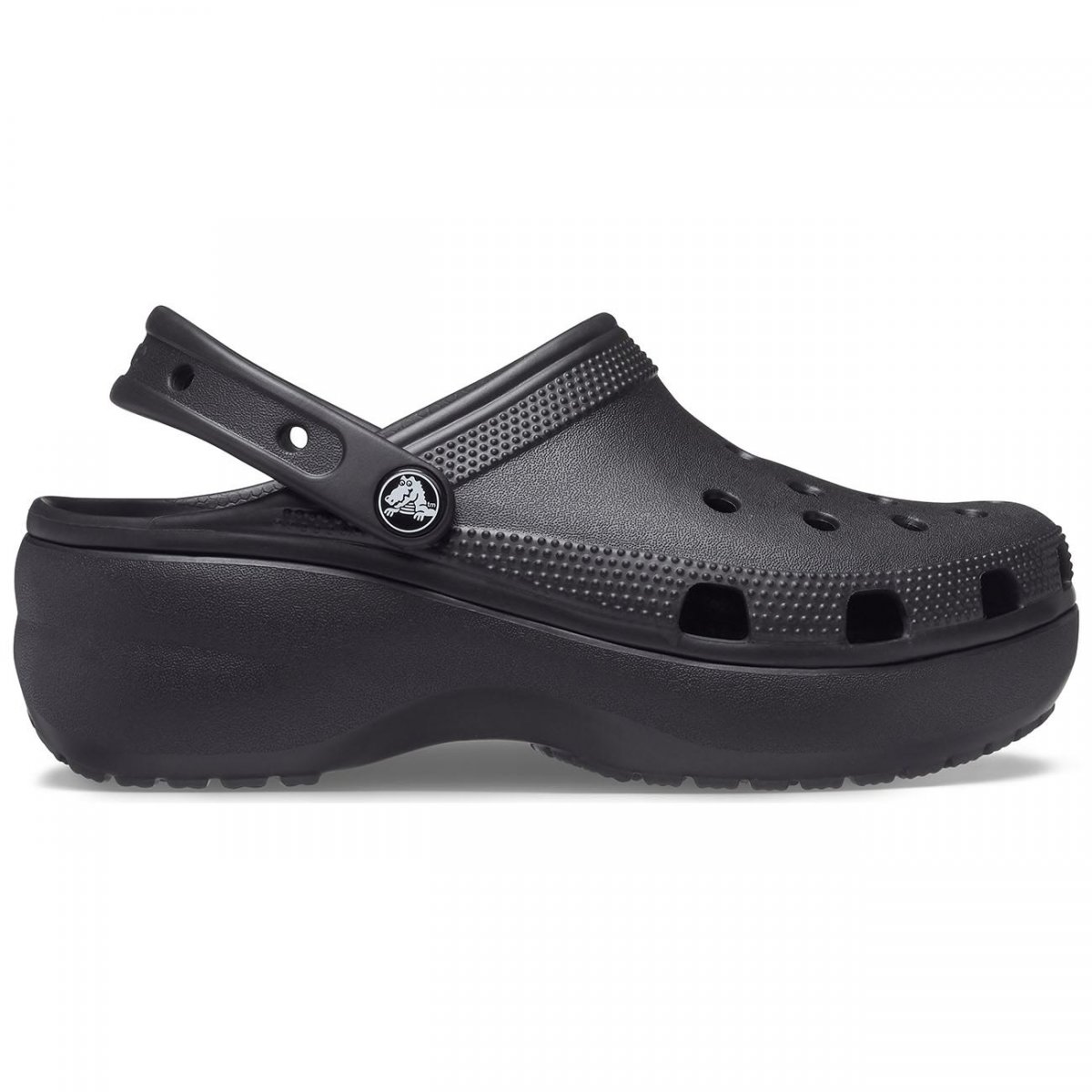 ZUECO CLASSIC PLATFORM CLOG CROCS NEGRO