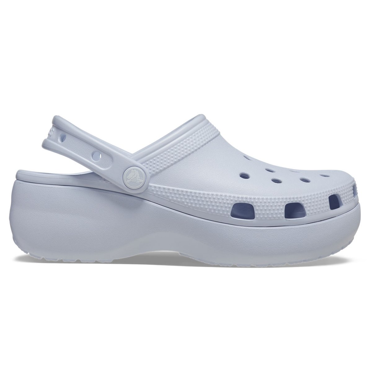 ZUECO CLASSIC PLATFORM CLOG CROCS AZUL CLARO