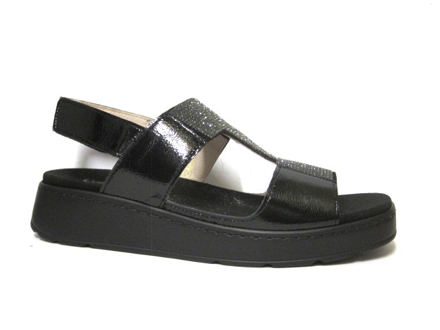 SANDALIA CUÑA BAJA COMFORT CLASS NEGRO