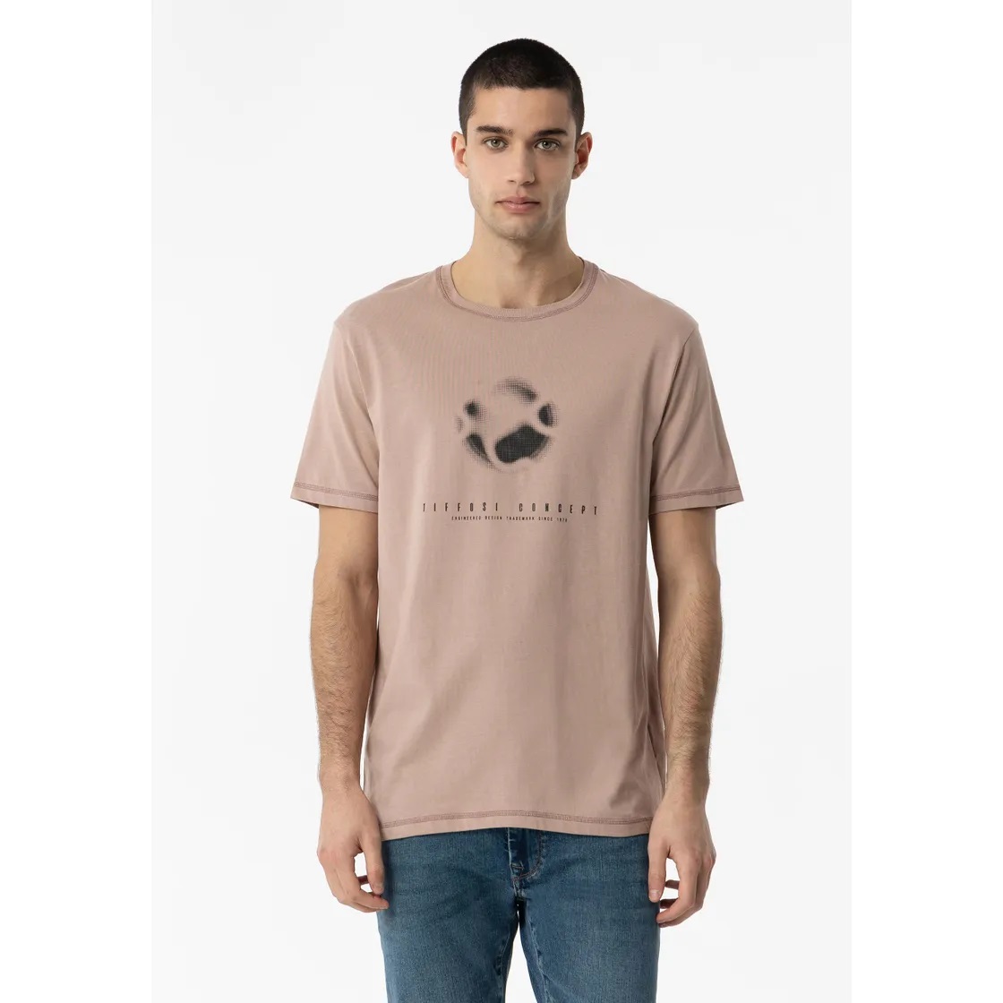 CAMISETA TIFFOSI RAIDEN ROSA EMPOLVADO