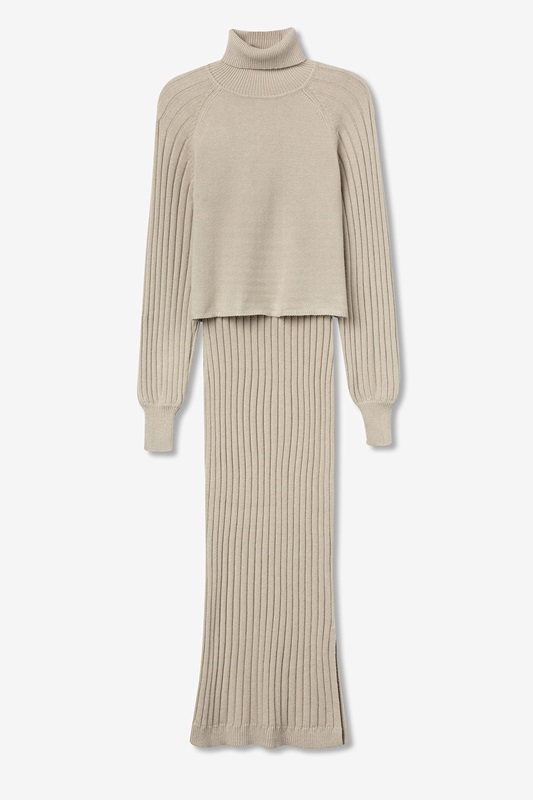 VESTIDO TIFFOSI TITANIA BEIGE
