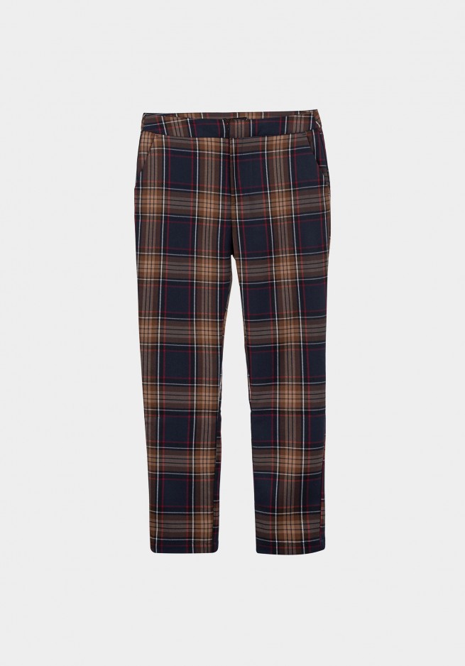 Producto PANTALON TIFFOSI PANSEY 2 CUADROS NEGRO/CAMEL/ROJO