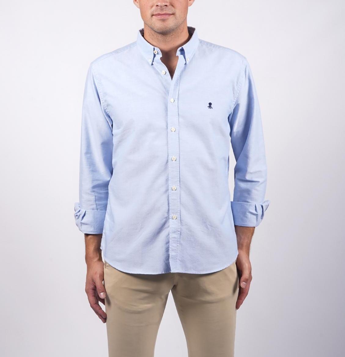 Producto CAMISA EL PULPO OXFORD LISA AZUL