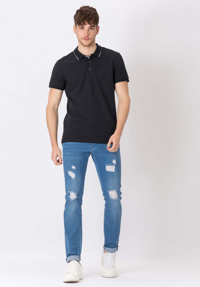 Producto VAQUERO TIFFOSI LIAM 213 AZUL MEDIO ROTOS