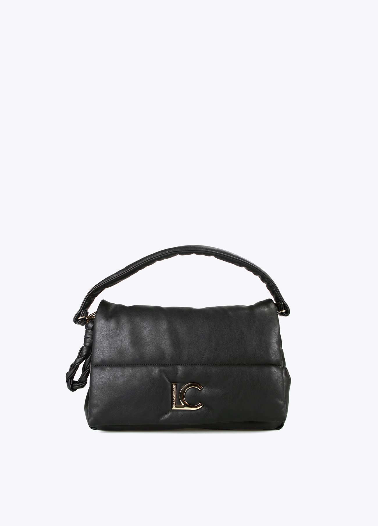 Producto BANDOLERA ACOLCHADA EFECTO PIEL NEGRO