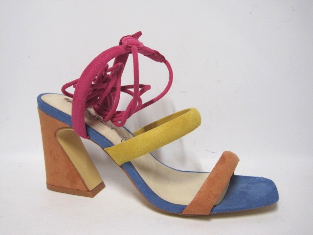 Producto SANDALIA TACON TIRAS AZAREY AZUL MULTICOLOR