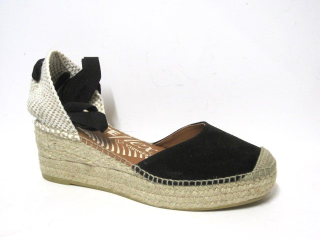 Producto ALPARGATA CON CINTAS VIGUERA VITELO NEGRO