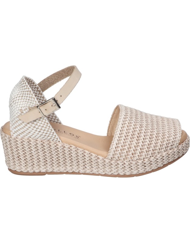 Producto SANDALIA CUÑA PITILLOS NATURAL