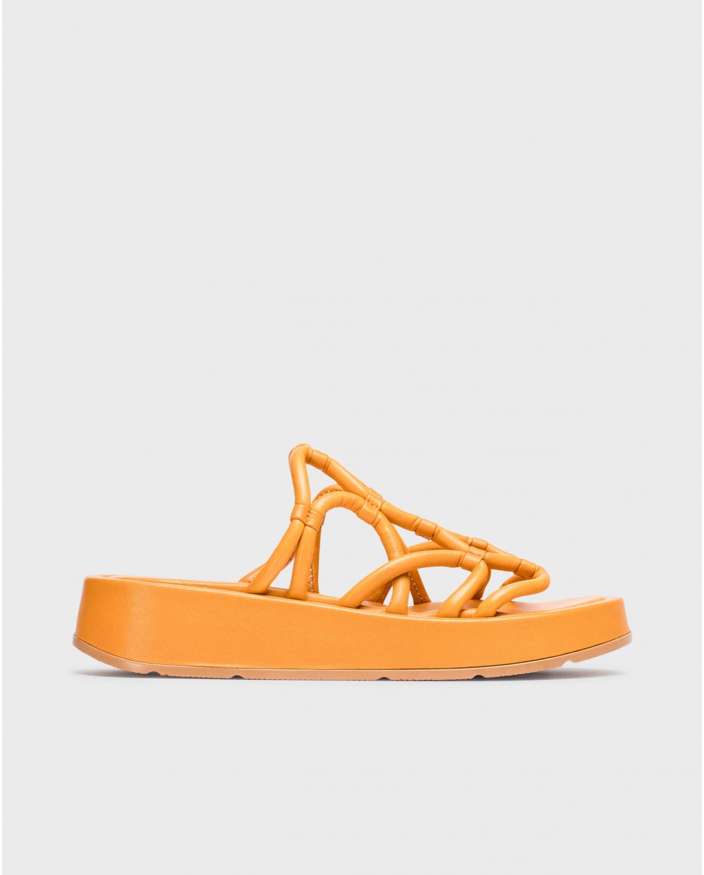 Producto SANDALIA PLATAFORMA WONDERS NARANJA