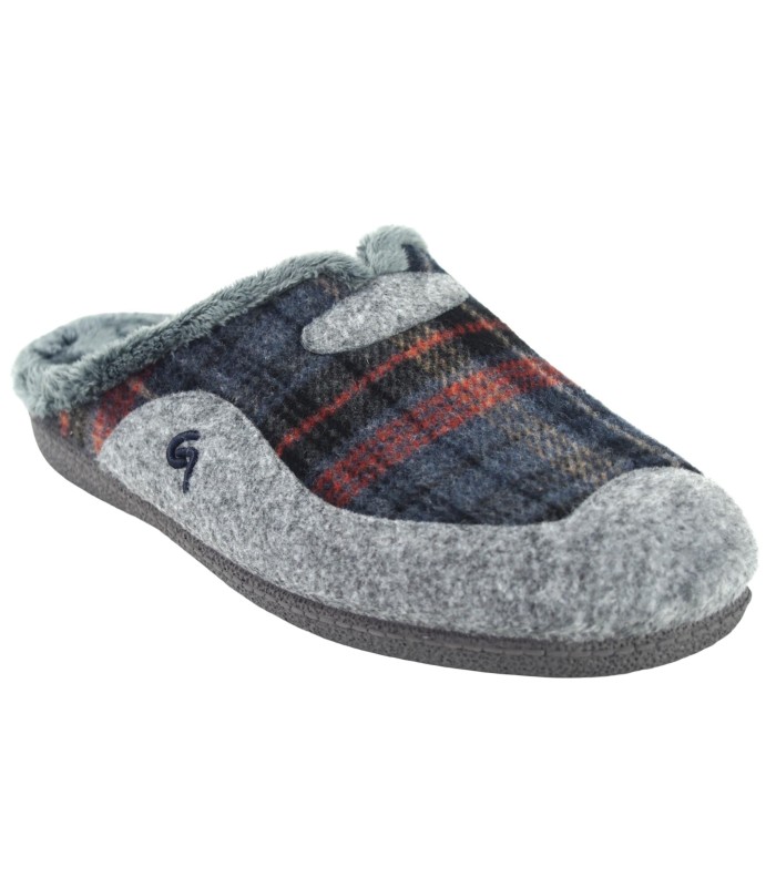 Producto ZAPATILLA DESCALZA CUADROS GARZON MARINO/GRIS