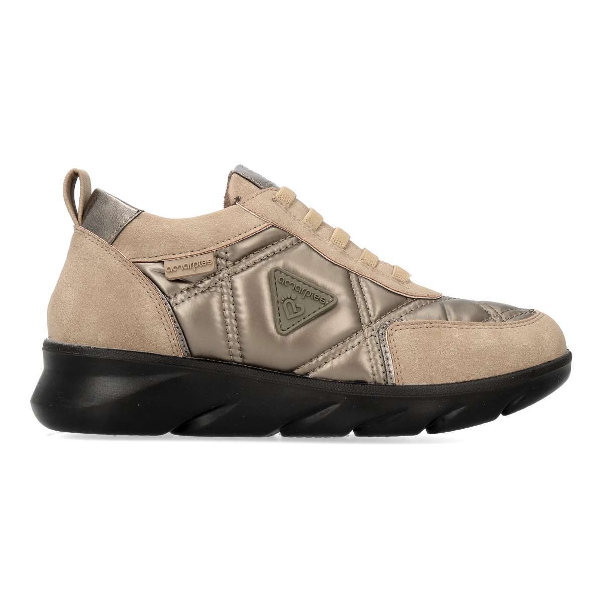 Producto ZAPATO CORDON ELASTICO AMARPIES TAUPE