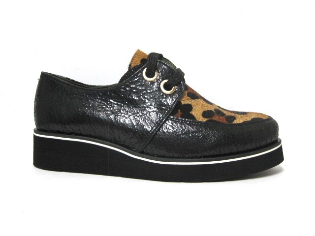 Producto ZAPATO CORDON POTRO LEOPARDO NEGRO