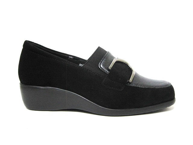 Producto MOCASIN CUÑA COMFORT CLASS SERRAJE NEGRO