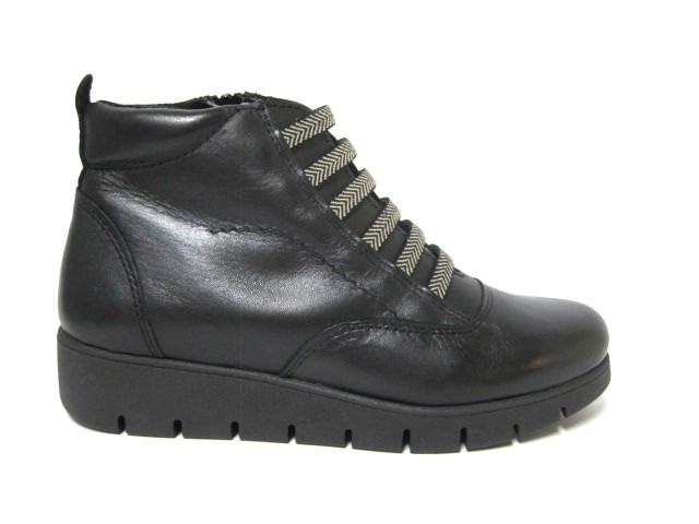 Producto BOTIN CUÑA CORDON ELASTICO 48H NEGRO