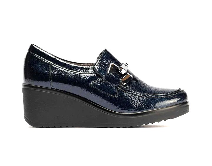 Producto MOCASIN CUÑA PITILLOS MARINO